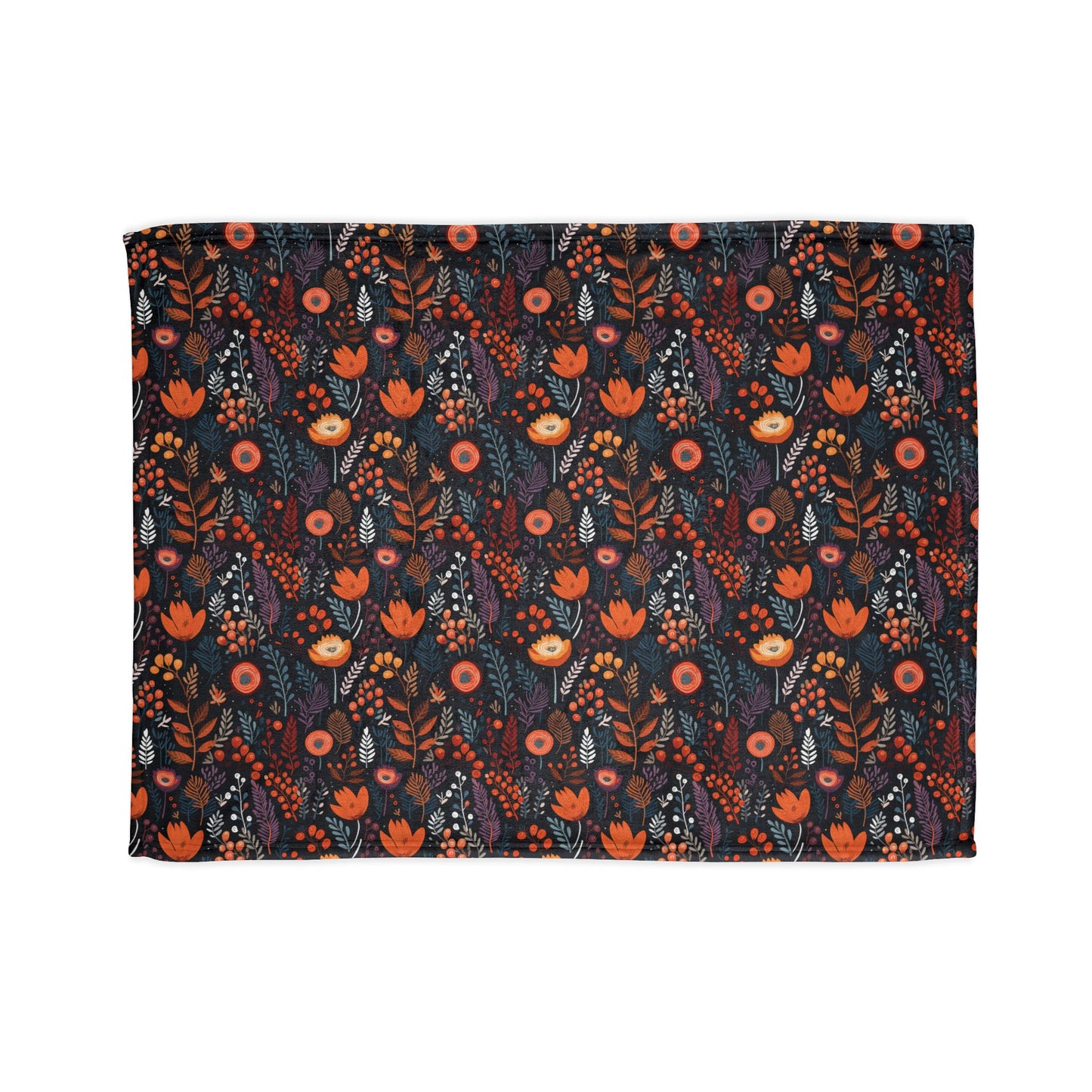 Autumn Bloom Soft Minky Blanket''