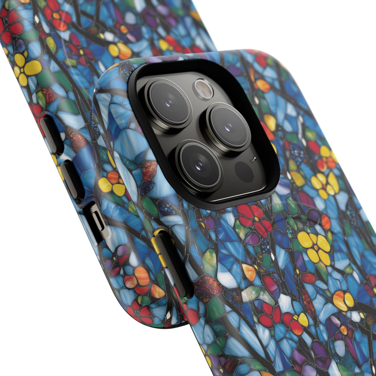 Colorful Floral Phone Case, Tough Magnetic Phone Cover, Durable Tech Accessory, Unique Gift for Her, Vibrant Smartphone Case