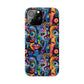 Psychedelic Visions Slim iPhone Case - Vibrant Design for Artistic Souls