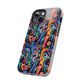 Psychedelic Visions Vibrant Art iPhone and Samsung Phone Case - Stylish Tough Case for Artists & Creatives.