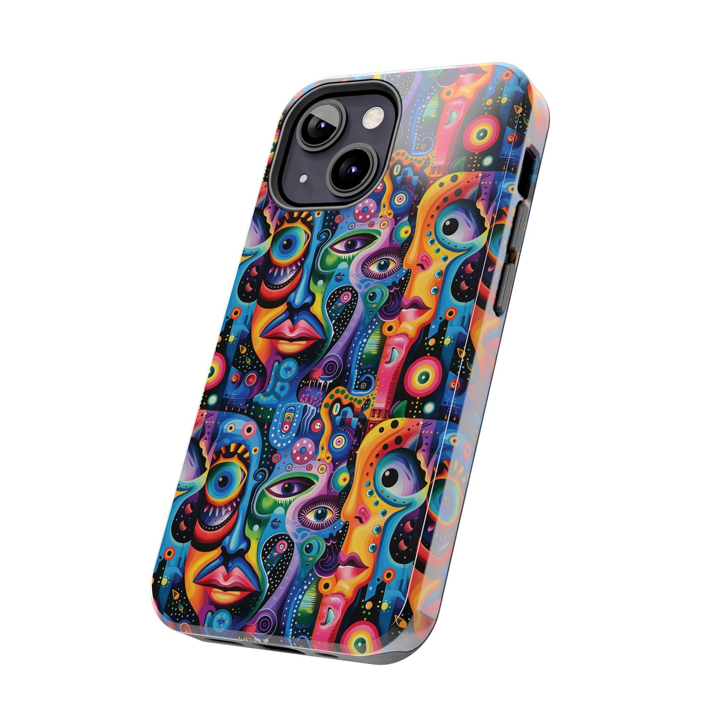 Psychedelic Visions Vibrant Art iPhone and Samsung Phone Case - Stylish Tough Case for Artists & Creatives.
