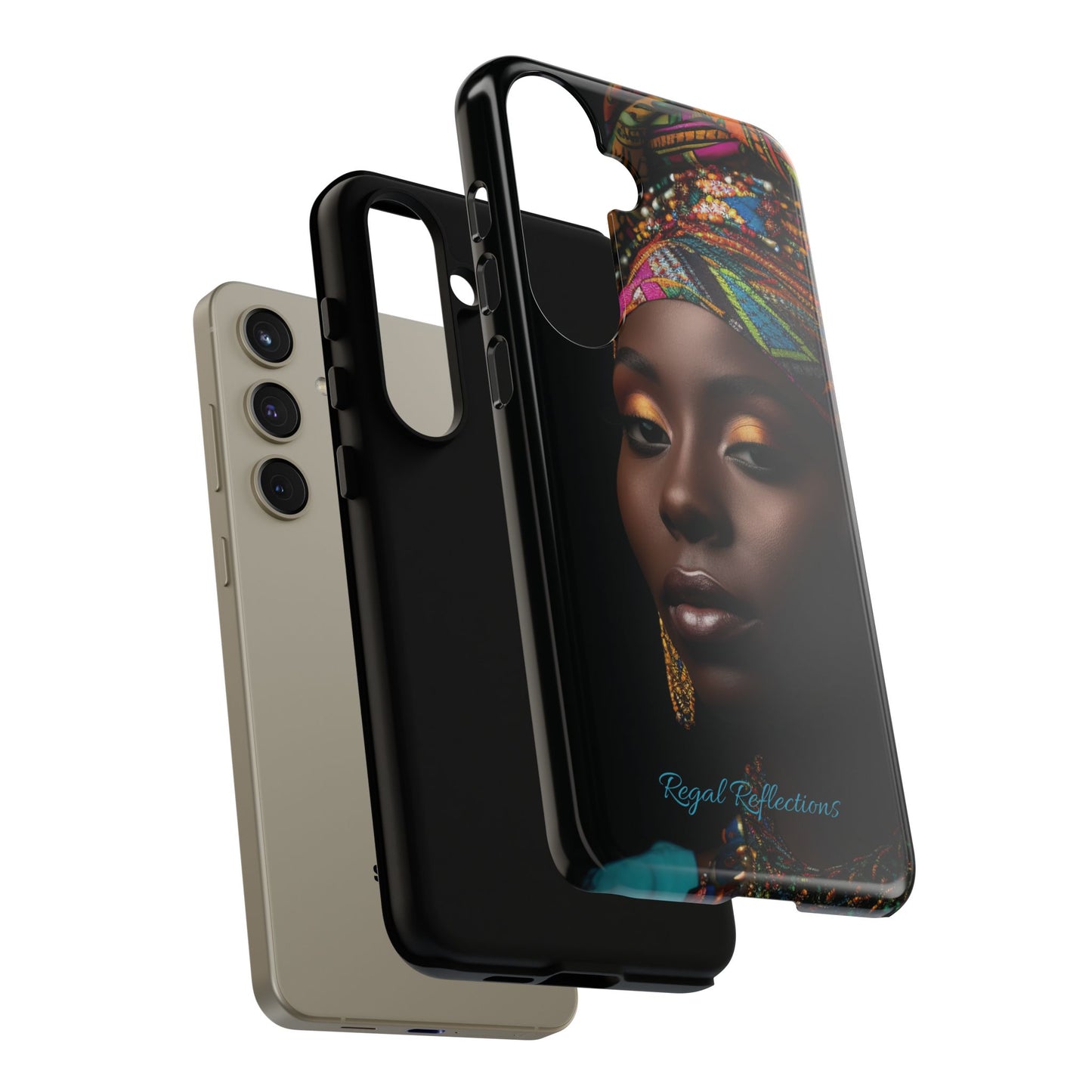 Regal Reflections: African Majesty iPhone, Samsung and Google Tough Phone Cases.