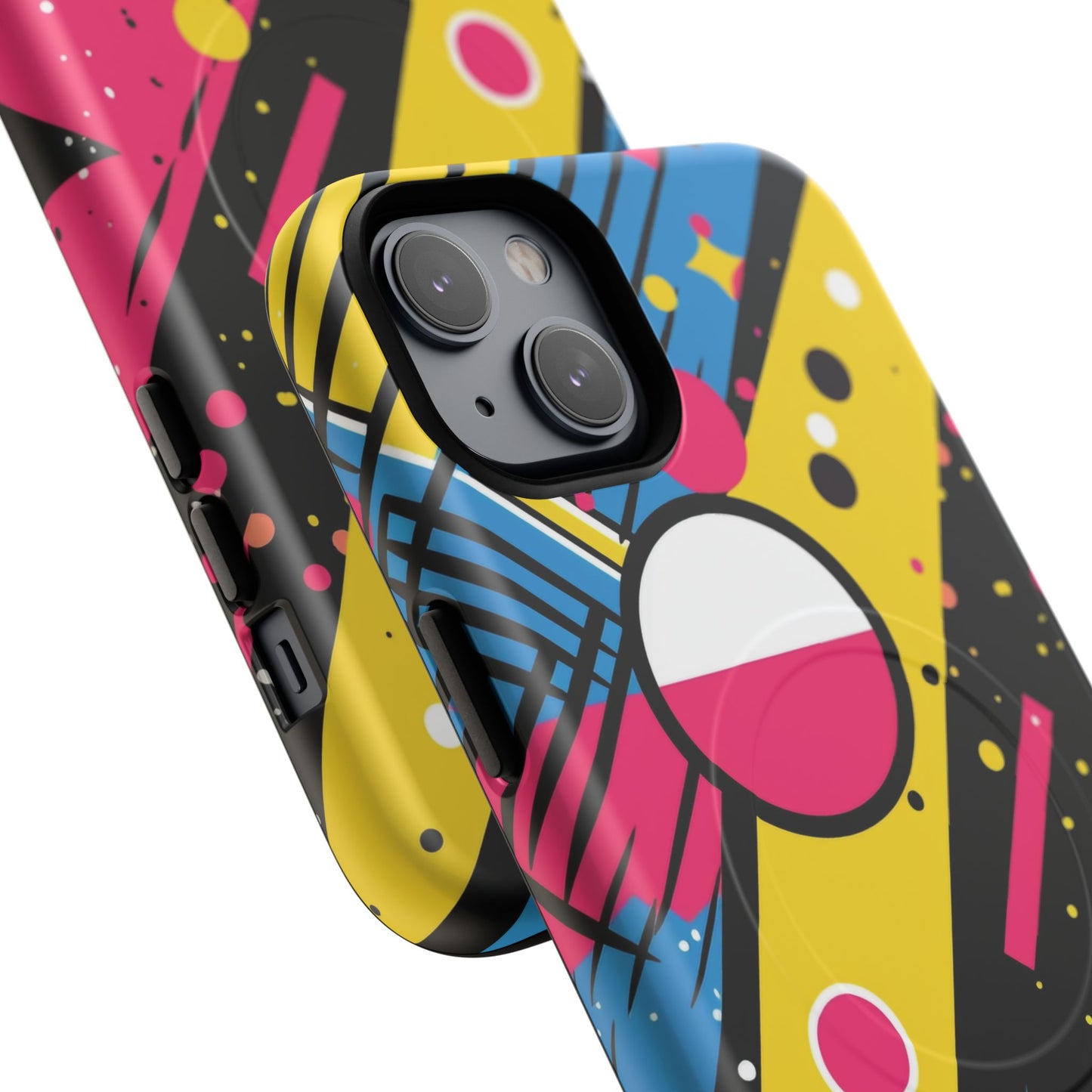 Electric Motion Mix iPhone Cases for Creative Souls | Tough iPhone Magnetic Cases, Stylish Protection, Unique iPhone Accessories, Gift for Art Lovers, Retro Vibes
