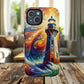 Vibrant Lighthouse Magnetic iPhone Case, Durable Protection for Everyday Adventure, Gift for Nature Lovers, Colorful iPhone Cover