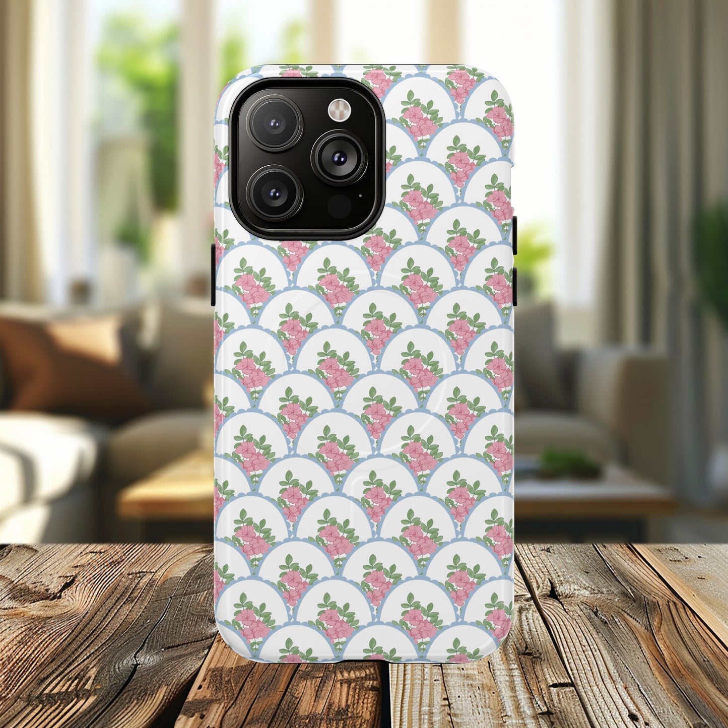Garden Lace Scallop Tough iPhone Magnetic Cases - Chic iPhone Protection, Cute Mother’s Day Gift, Stylish Tech Accessory, Unique Gift for Her.