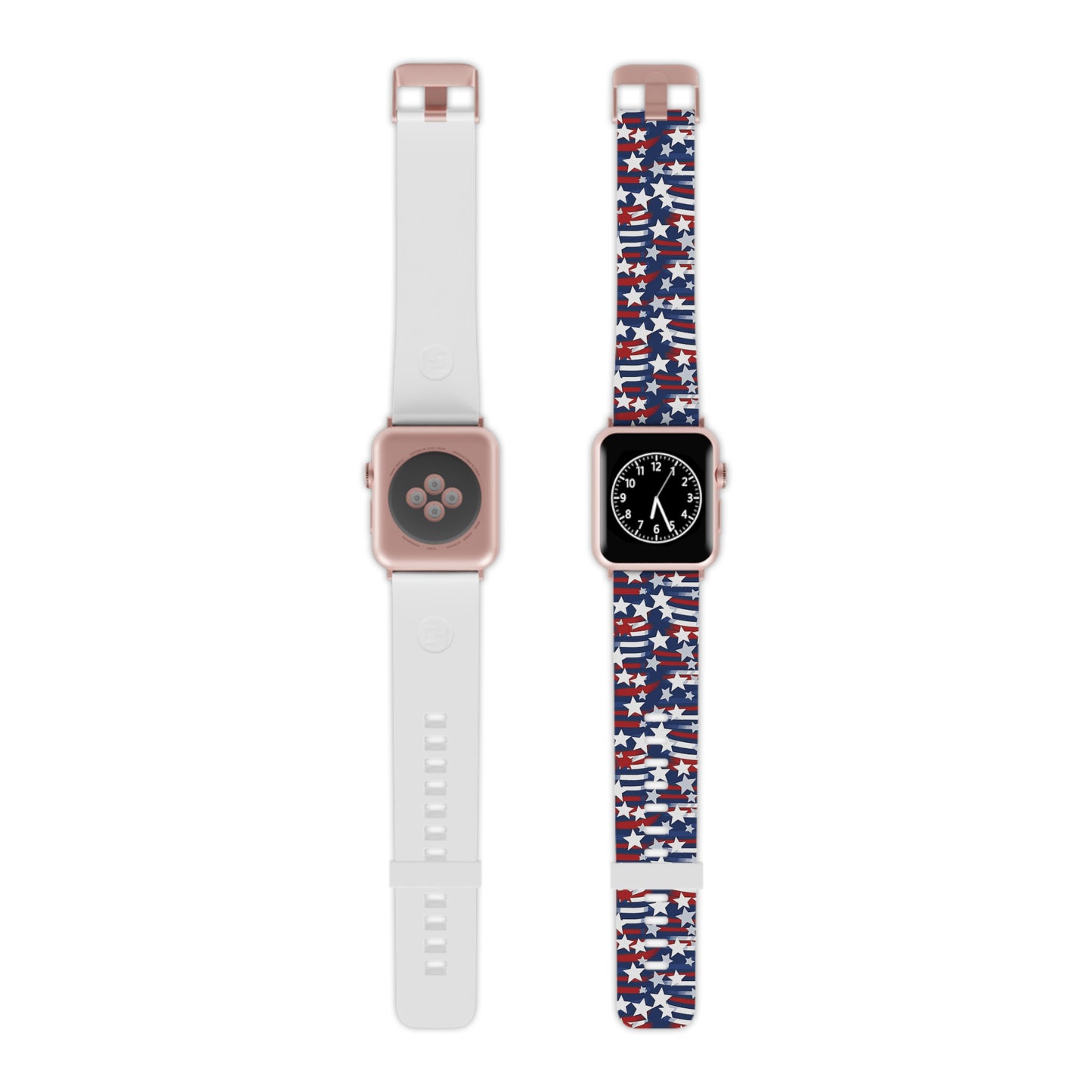 Patriotic Waves Apple Watch Band - Stars and Stripes Design