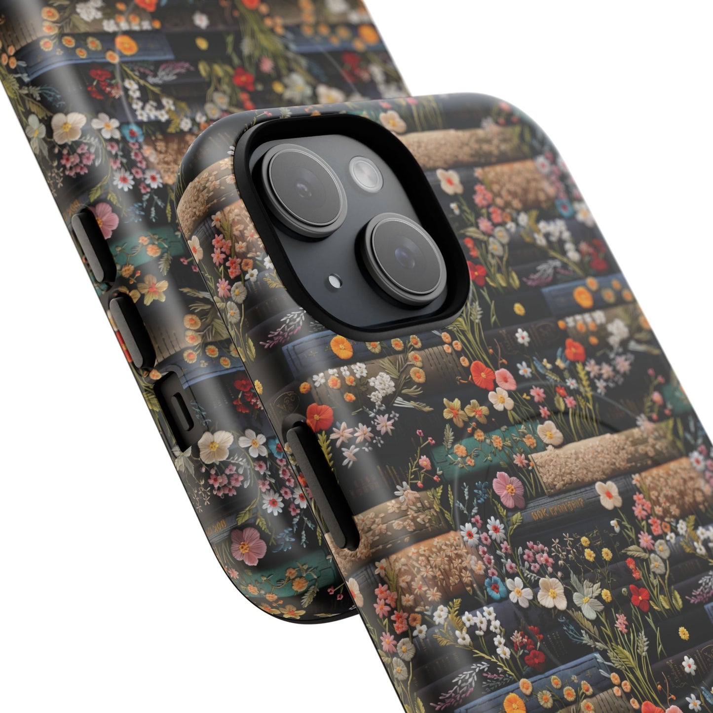 Floral Library Dreams Tough iPhone Magnetic Cases, Stylish Protective Cover, Customizable Gift for Nature Lovers, Festive Accessory for iPhone