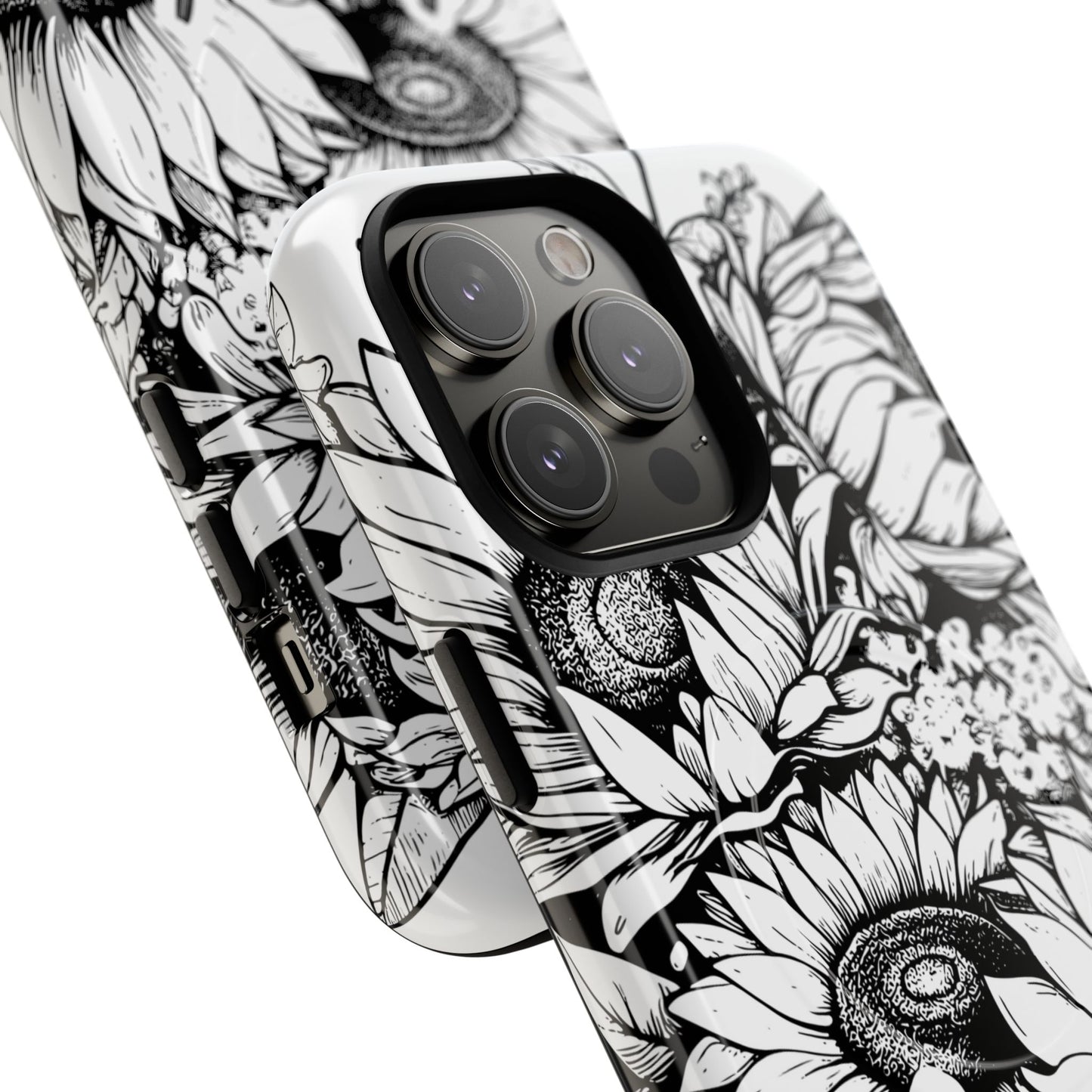 Loved John 3:16, Inspirational Gift, Tough iPhone Magnetic Case Scripture, Sunflower Bible Verse, MagSafe® iPhone® Tough Case, iPhone 14, iPhone 15, iPhone 16, Pro, Pro Max, Plus