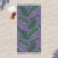 Tropical Boho Vibes Purple Beach Cloth/Towel