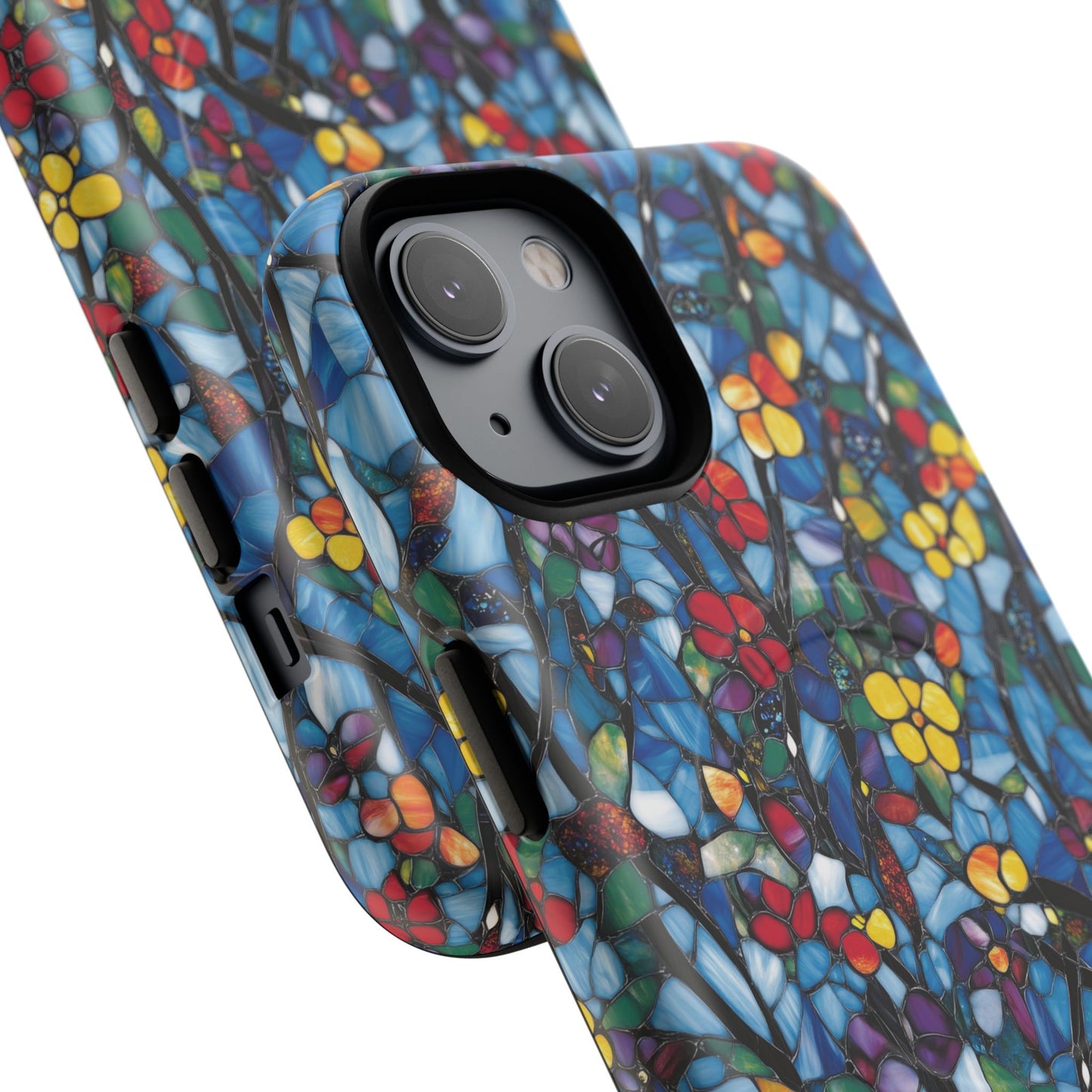 Colorful Floral Phone Case, Tough Magnetic Phone Cover, Durable Tech Accessory, Unique Gift for Her, Vibrant Smartphone Case