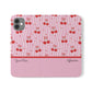 Personalized Cherry Blossom Dreams Flip iPhone and Samsung Cases — Wallet Folio with Name & Affirmation.
