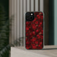 Velvet Petal Noir Floral Petal Clear Impact-Resistant iPhone and Samsung Case.