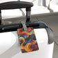 Cosmic Swirl Saffiano Polyester Luggage Tag, Rectangle