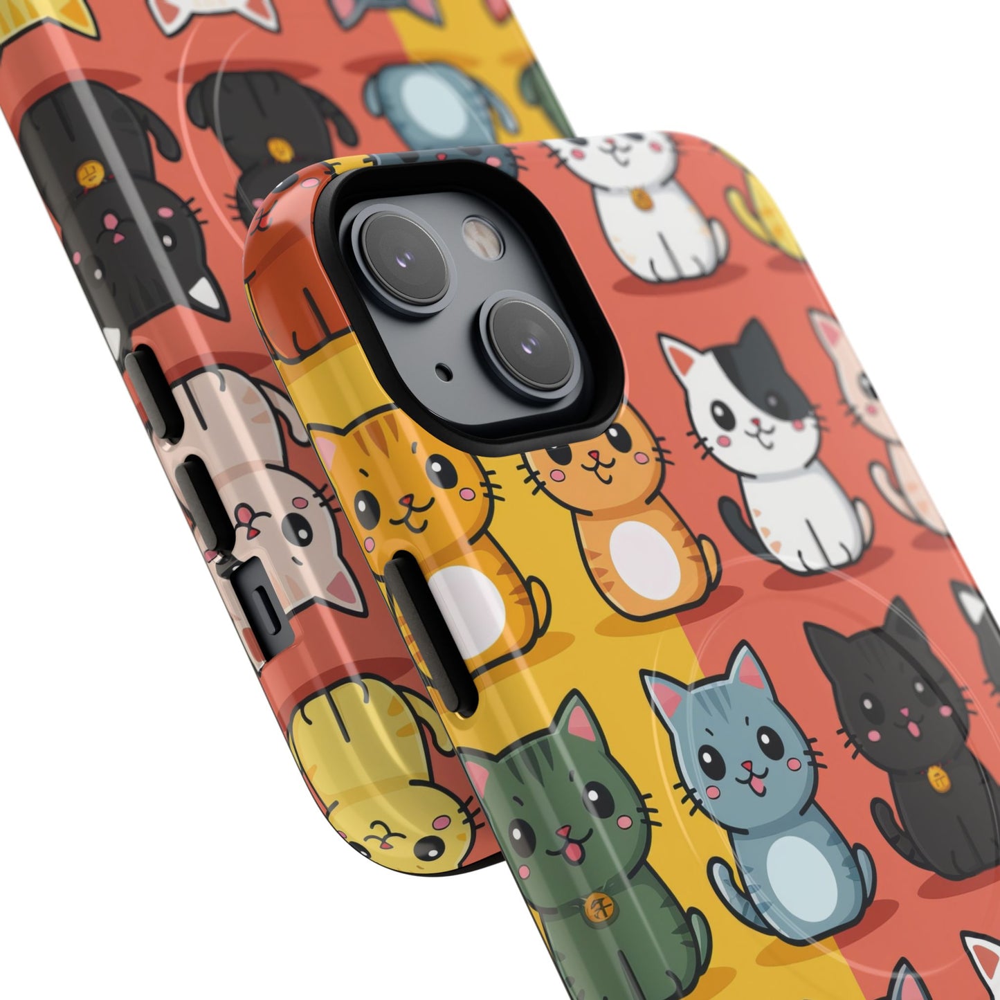Cute Cat Magnetic Phone Cases for Pet Lovers, Durable Cases, Animal Design, Fun Gift, Unique Accessories