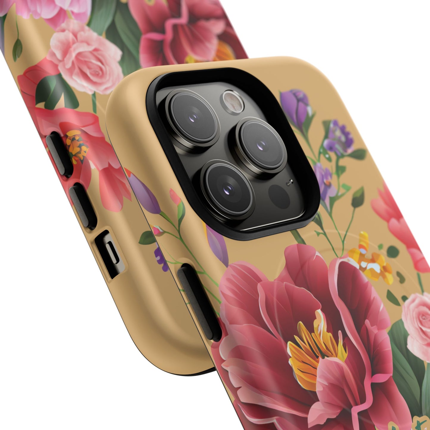 Let your Light Shine Matthew 5:16, Inspirational Gift, Tough iPhone Magnetic Case Scripture, Floral Bible Verse, MagSafe® iPhone® Tough Case, iPhone 14, iPhone 15, iPhone 16, Pro, Pro Max, Plus.