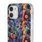 Psychedelic Visions Flexi iPhone and Samsung Case - Colorful Abstract Design.