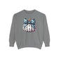 Polka Dot Pumpkin Charm Unisex Garment-Dyed Sweatshirt