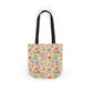 Personalized Doodle Daydream Composition Book Inspired Canvas Tote Bag with Colorful Straps, Cute School Bag, Eco-Friendly Tote, Back to School Shopping Bag, Teacher Gift Idea