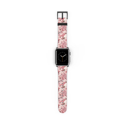Cherry Blossom Floral Floral Watch Band - Elegant Design.