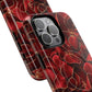 Crimson Bloom Tough iPhone Magnetic Case, Protective iPhone Case, Stylish iPhone Cover, Gift for Her, Mother's and Birthday Gifts, Unique Floral Accessories