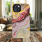 Colorful Red Marble iPhone Case, Tough Magnetic Cases, Stylish iPhone Protection, Unique Gift for iPhone Lovers, iPhone Accessories