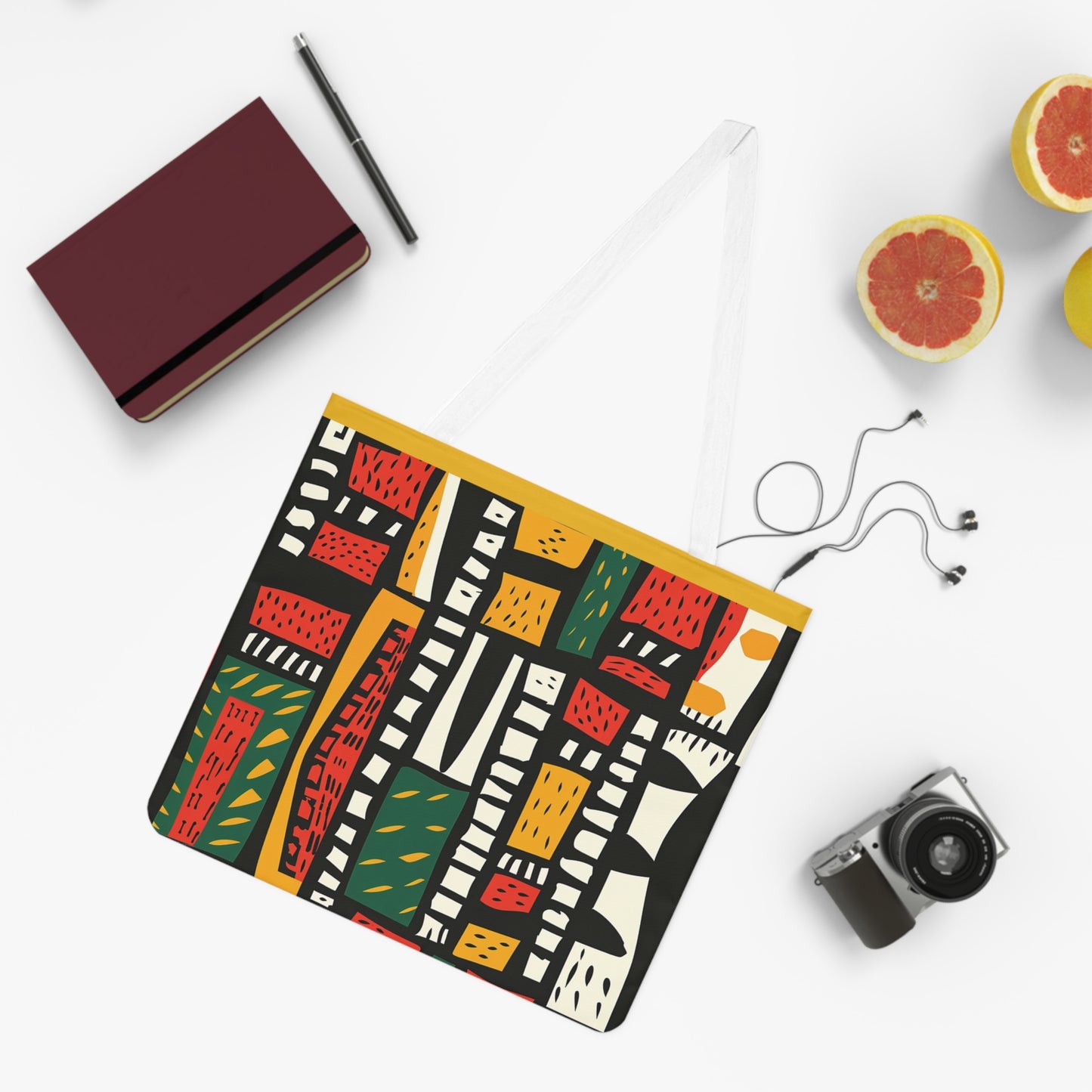 Tribal Harmony Shoulder Tote Bag - Colorful Everyday Accessory