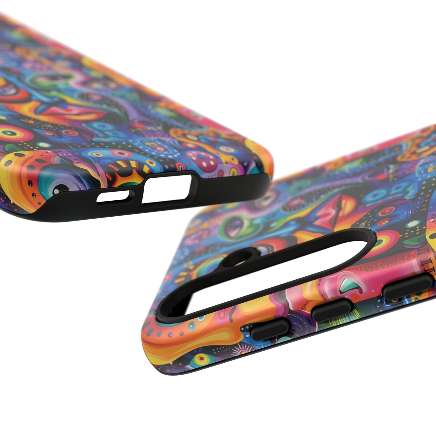 Psychedelic Visions Vibrant Samsung, iPhone and Google Pixel Phone Cases - Colorful Artistic Design