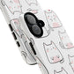 Cute Kawaii Cat Tough Magnetic iPhone Case, Cute Cat Lover Gift, Kawaii iPhone Cover, Tough iPhone Case, Unique Pet Themed Accessory,
