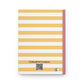 Charming Striped Hardcover Journal | Inspirational Gift for Writers, Students, and Planners, Perfect for Journaling, Note-taking