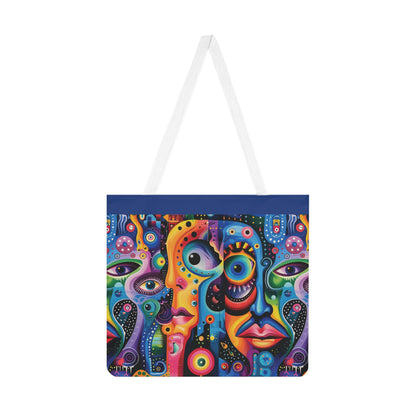 Psychedelic Visions Shoulder Tote Bag - Colorful Everyday Accessory