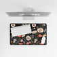 Blossom Elegance: Noir Garden Desk Mat