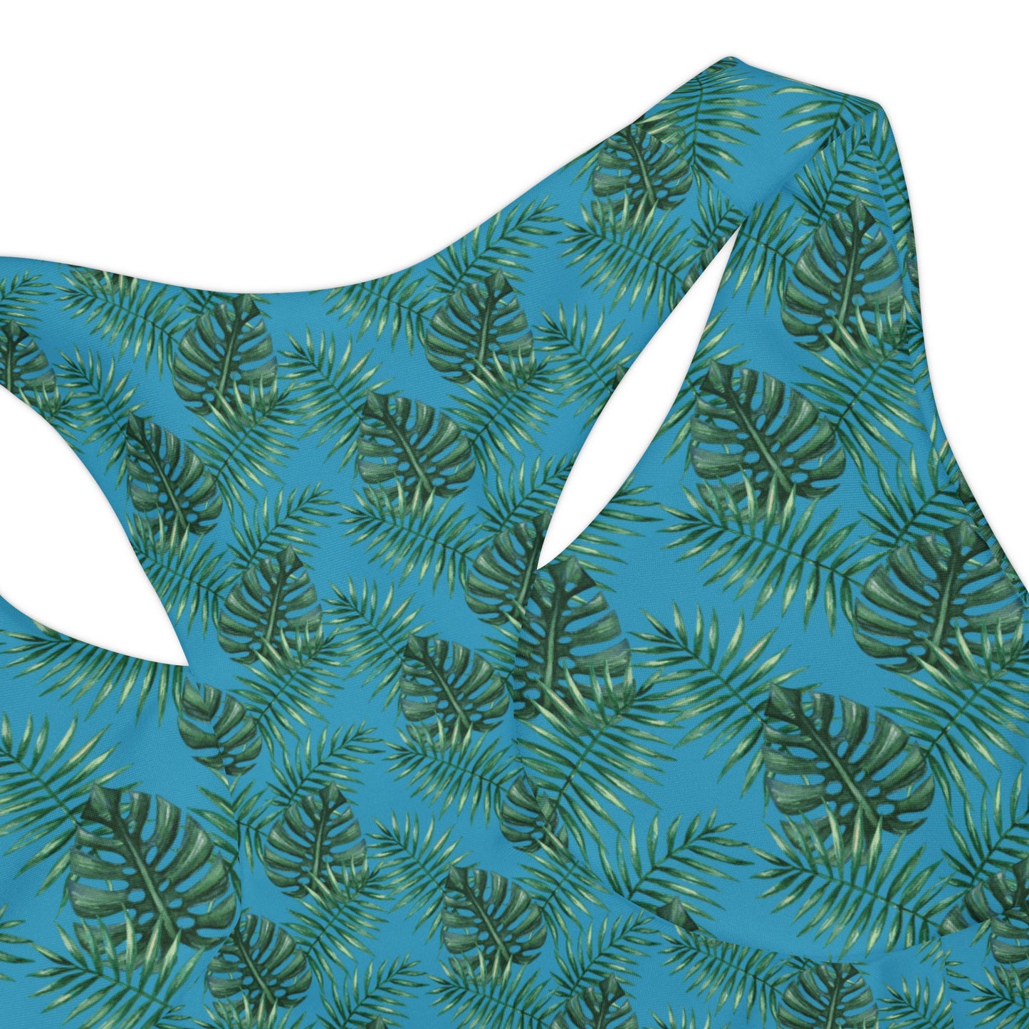 Turquoise Tropical Bliss Girls Two Piece Swimsuit (AOP)-(PY)