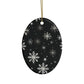 Snowflake Elegance Ceramic Ornaments (1pcs, 5pcs, 10pcs, 20pcs)