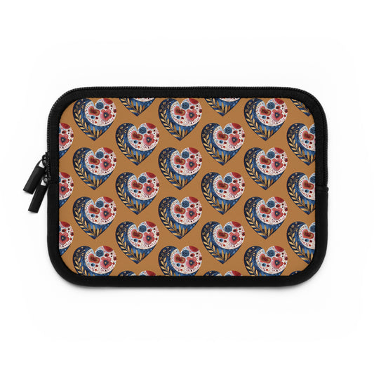 Floral Hearts Laptop Sleeve