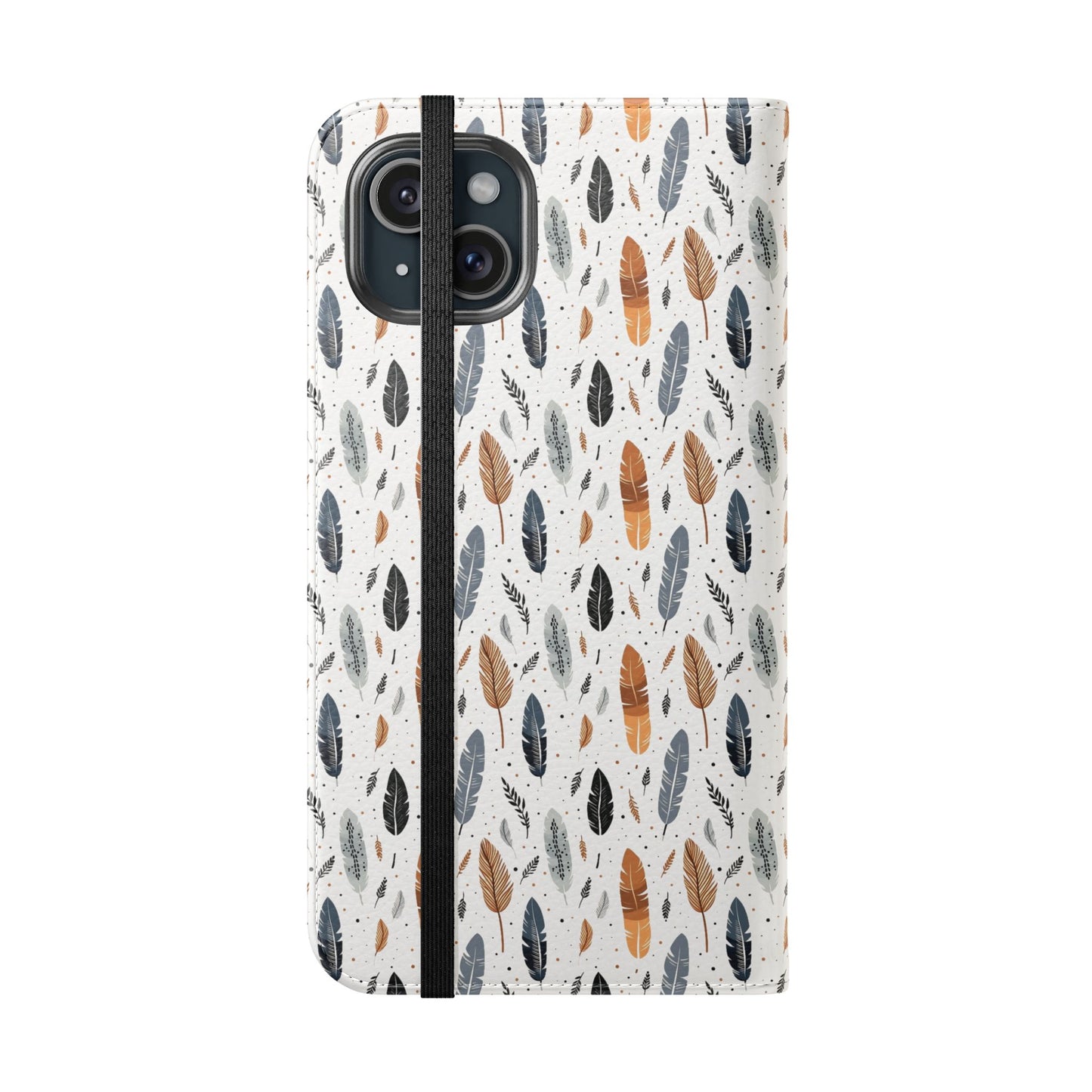 Whispering Feathers iPhone and Samsung Flip Cases