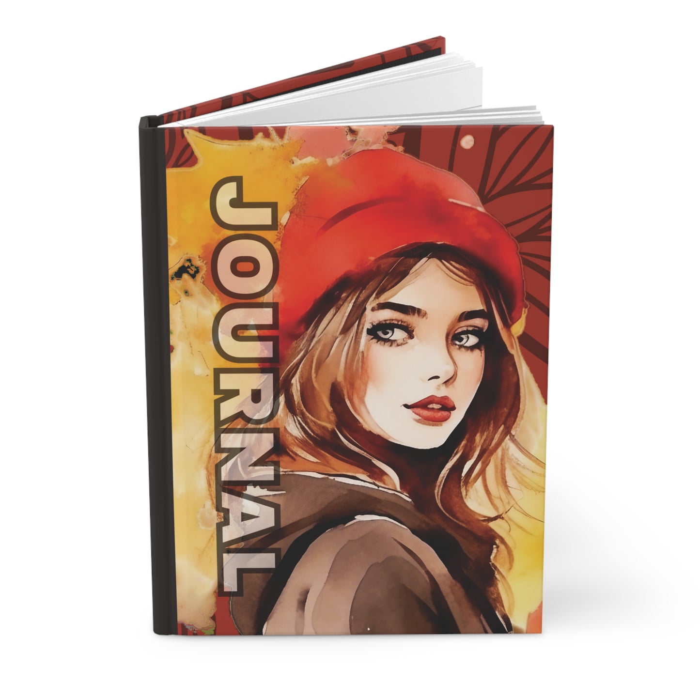 Artistic Hardcover Journal for Daily Insights, Fall-Themed Gifts, Inspirational Notebook, Sketchbook, Artistic Journal, Unique Gift Idea