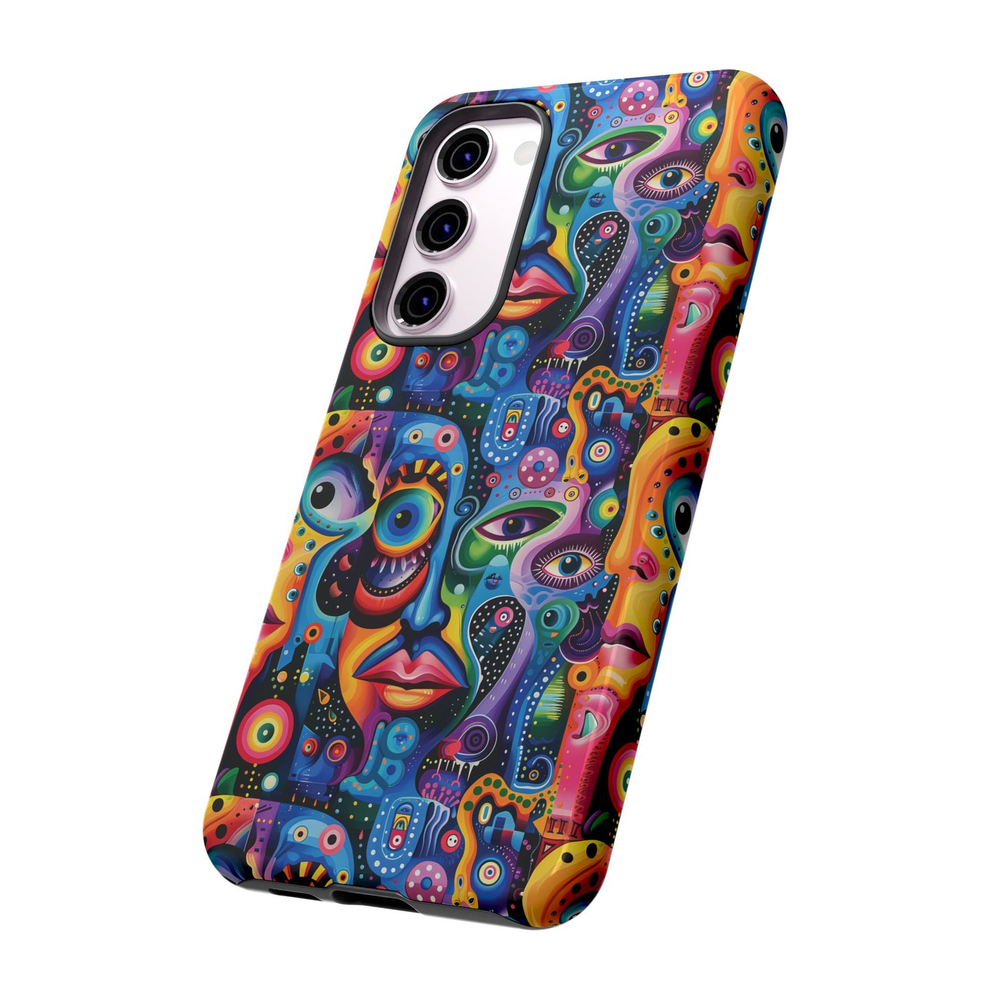 Psychedelic Visions Vibrant Samsung, iPhone and Google Pixel Phone Cases - Colorful Artistic Design