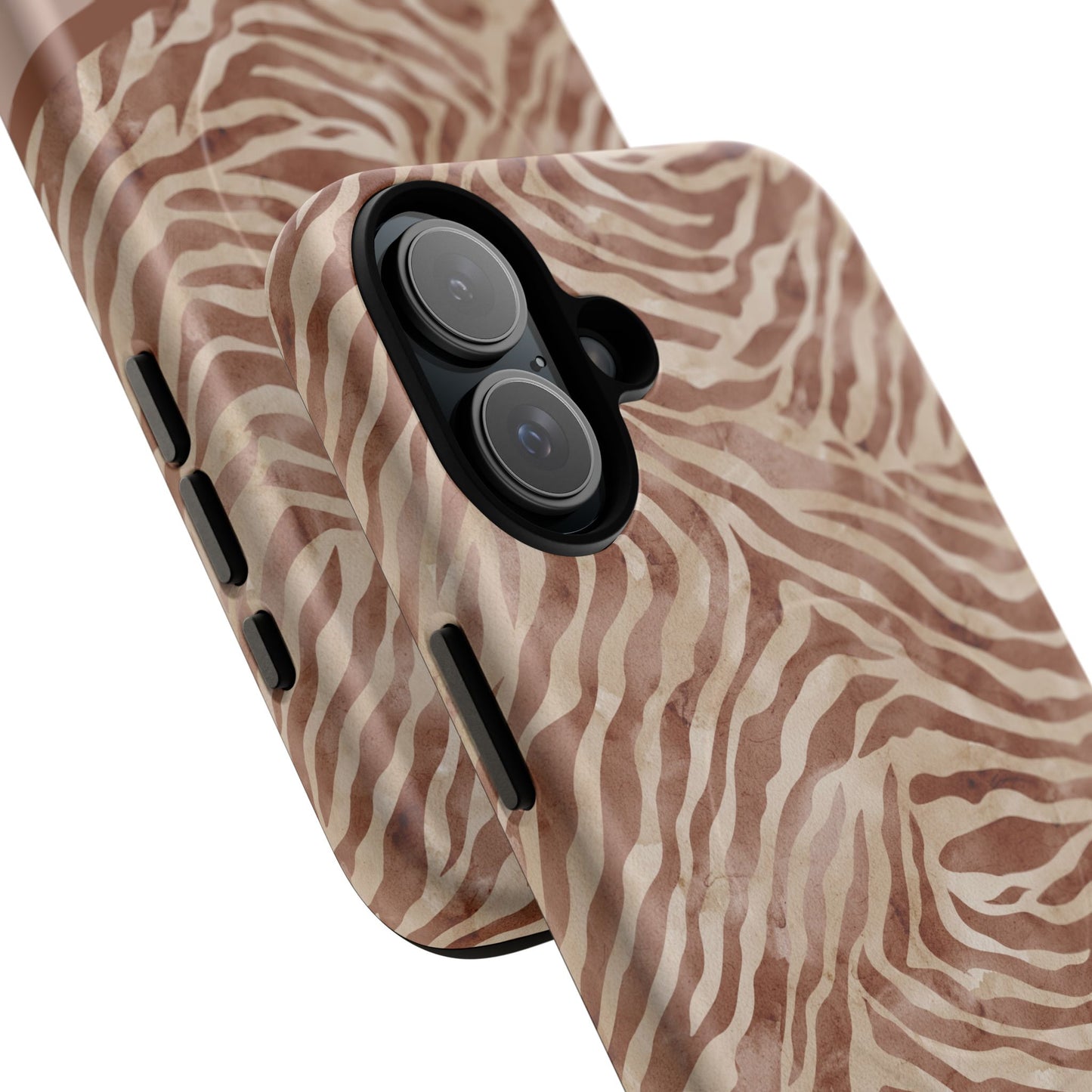 Personalized Zebra Print - Tough MagSafe® Magnetic Cases for Stylish Protection, Gifts for Wildlife Lovers, Trendy Accessories iPhone® 13, 14, iPhone 15, iPhone 16, iPhone 17, Pro, Pro Max, Plus Cases.