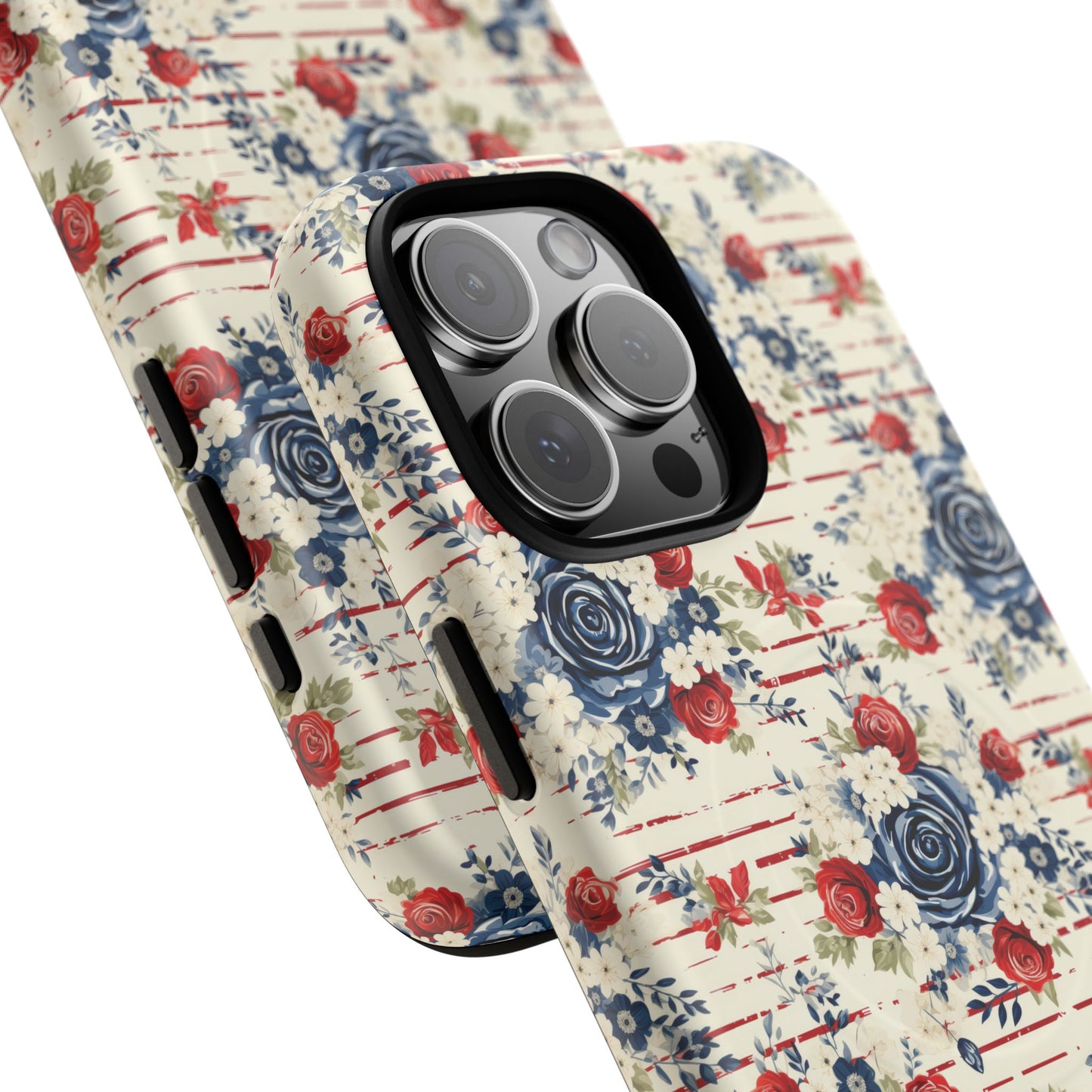 Rose & Glory Tough iPhone Magnetic Case, Vibrant Protective Cover, Stylish Gift for Her, Floral Design, iPhone Accessories, Anniversary Gift