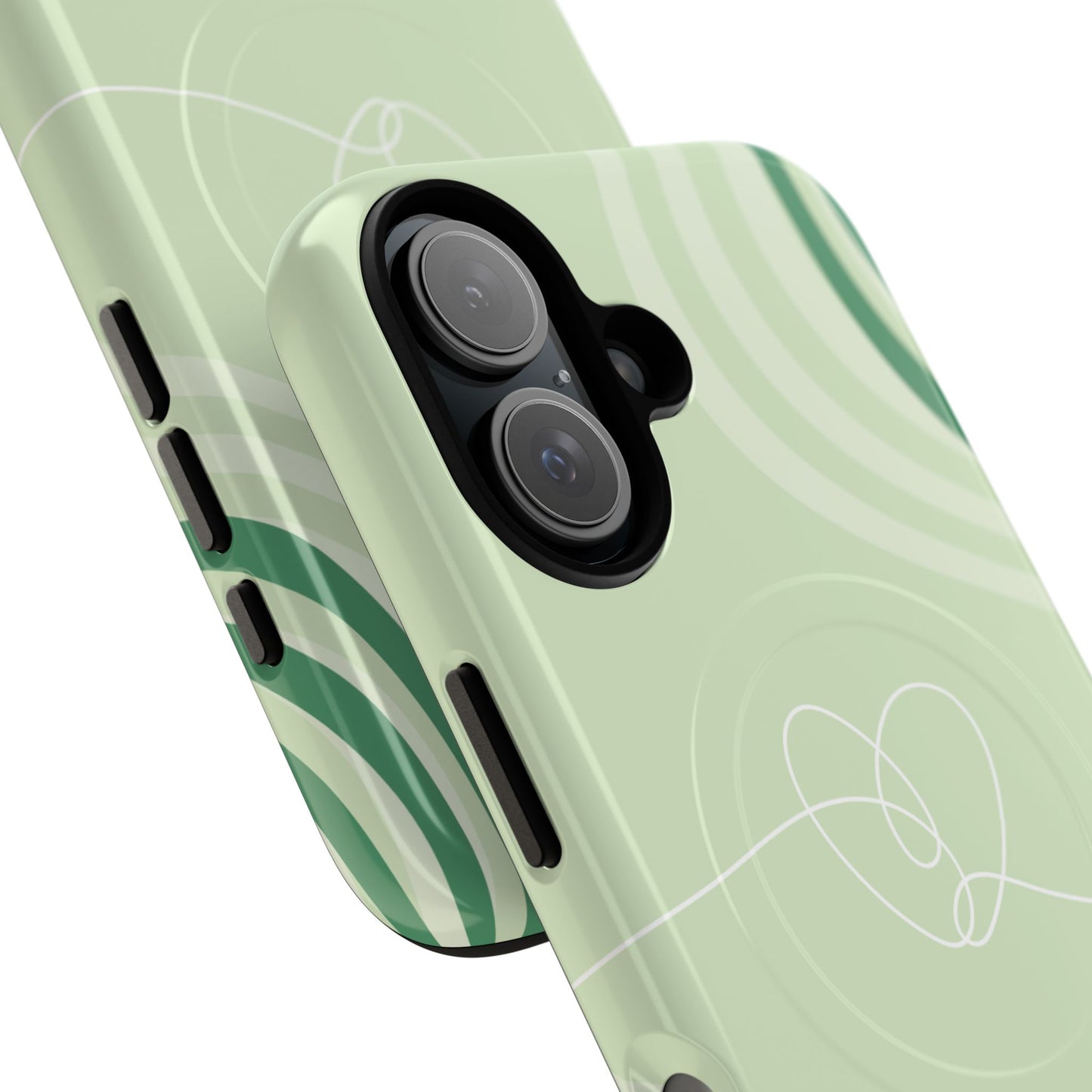 Loving Lines Tough iPhone Magnetic Cases, Eco-Friendly Gift, Birthday Present, iPhone 14, iPhone 15, iPhone 16, Pro, Pro Max, Plus MagSafe Protection Case.