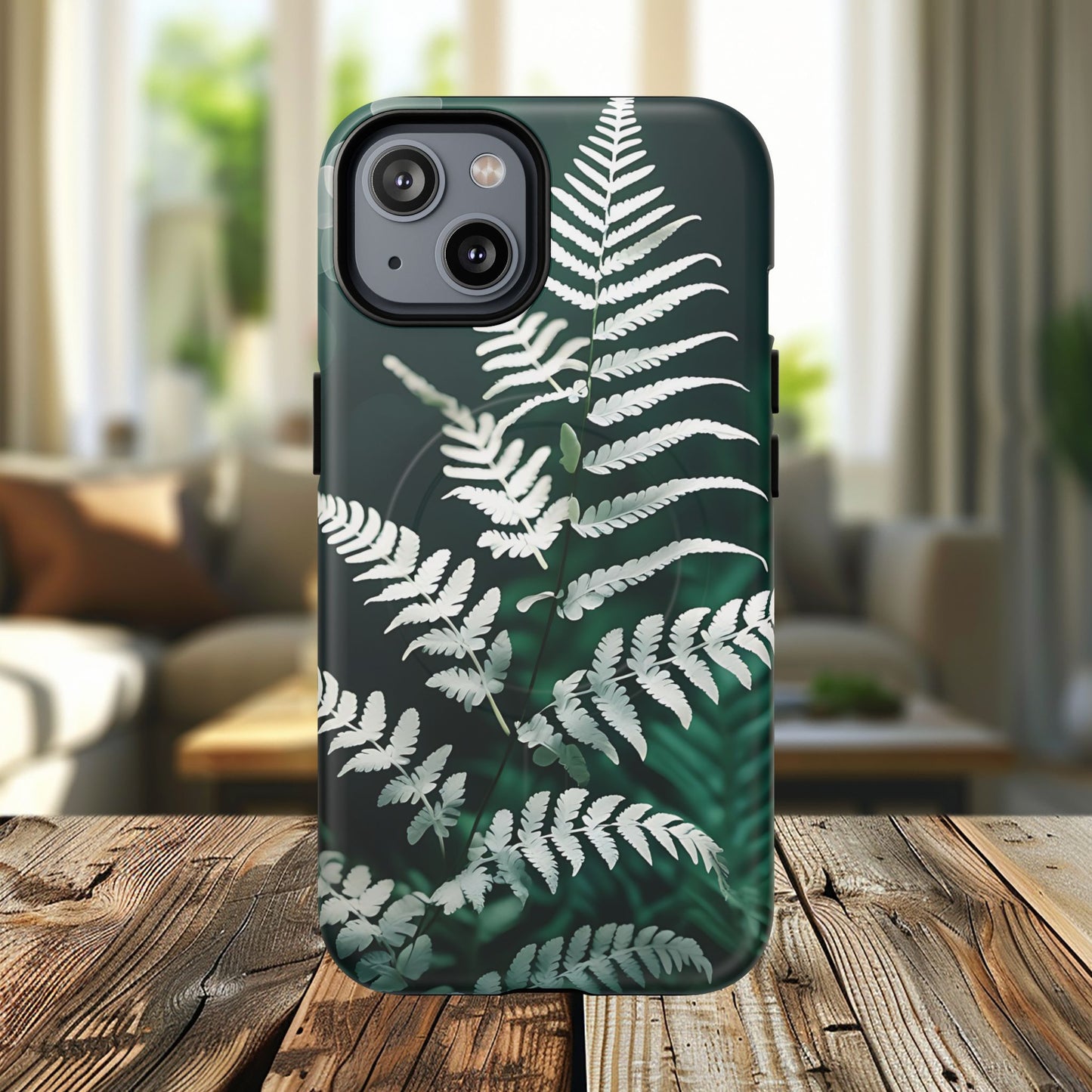 Elegant Fern Design Phone Case, Tough iPhone Cover, Nature Lover Gift, Botanical Phone Protector, Eco-Friendly Accessory