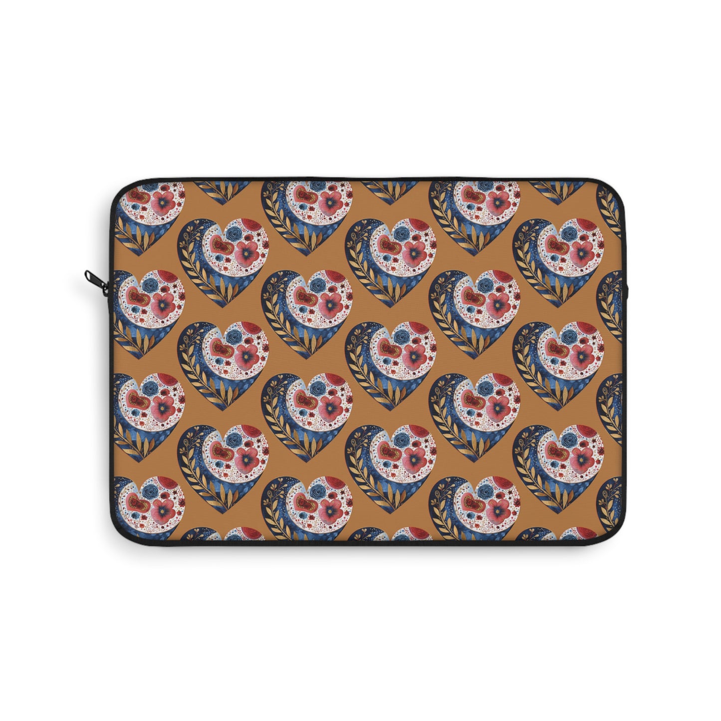 Floral Hearts Laptop Sleeve