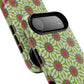 Personalized Meadow Mandala Bloom Vibrant Flower  — Green & Pink Geometric Daisy Design
