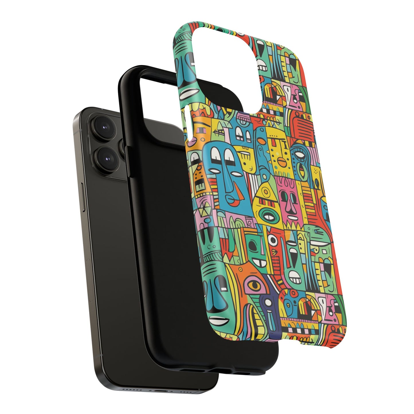 Vibrant Art Magnetic Phone Case, Colorful Protector, Unique iPhone Case, Gift for Artists, Trendy Tech Accessory