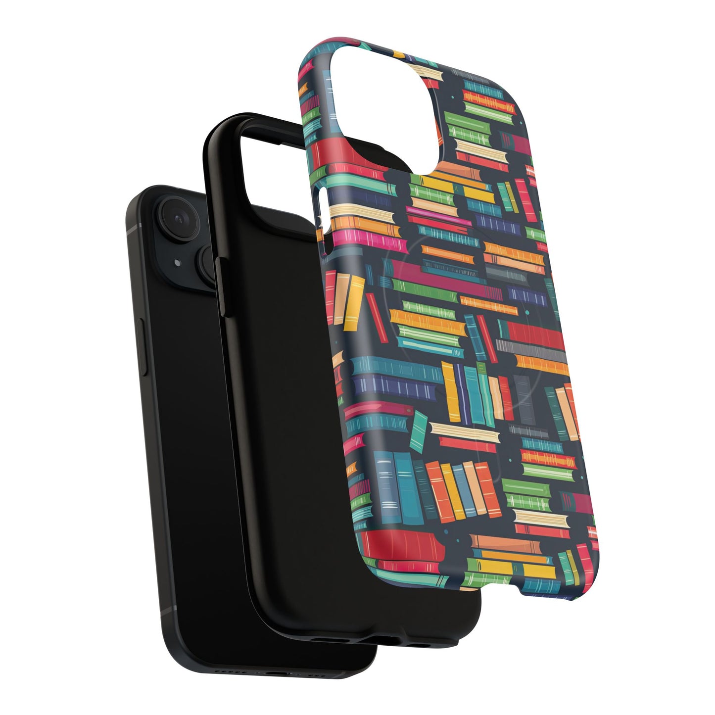Colorful Book-Themed Phone Case, Literary Gift, Tough Magnetic Case, Book Lover’s Accessory, Phone Protection, Reading Enthusiast