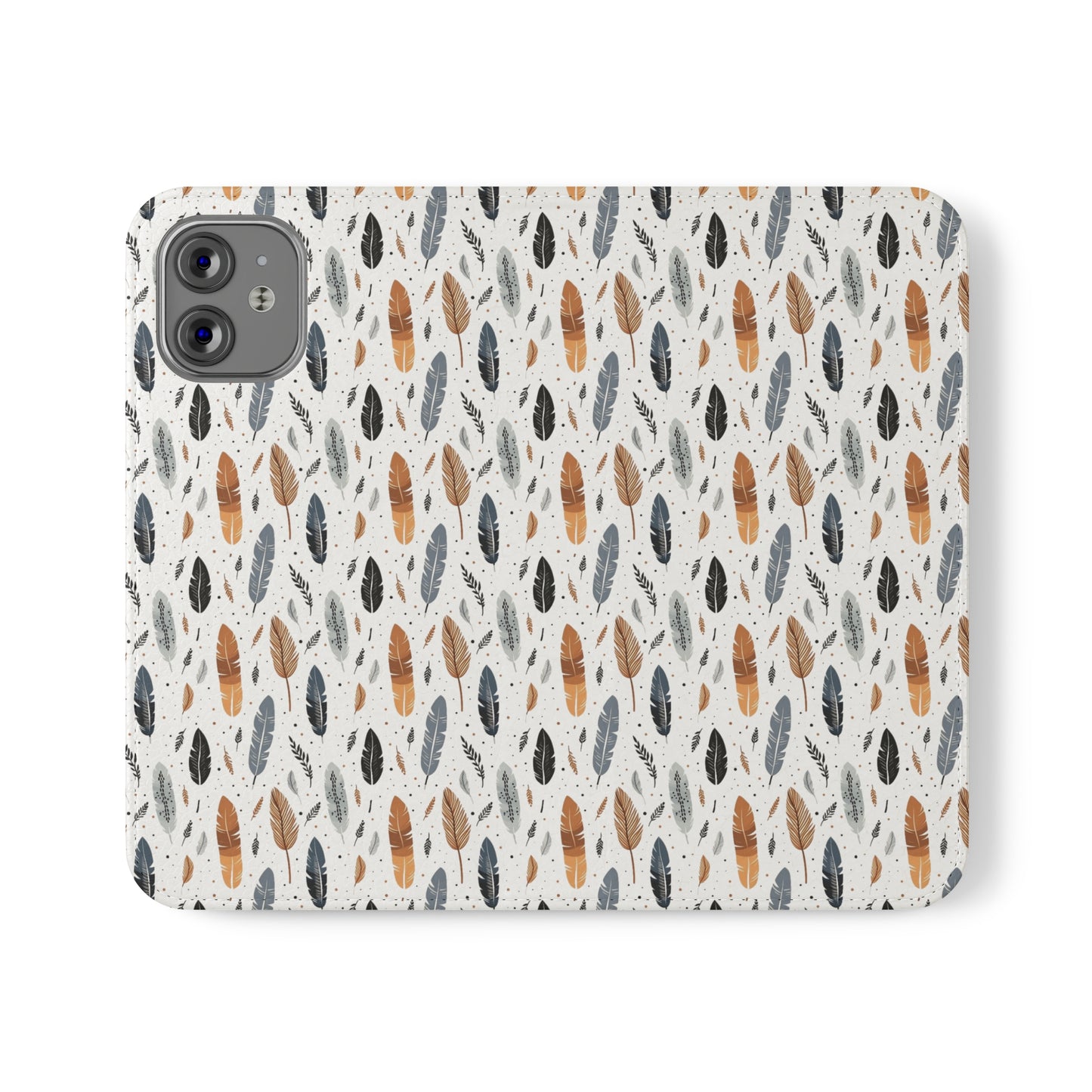 Whispering Feathers iPhone and Samsung Flip Cases