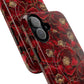 Midnight Poppy Luxe Tough iPhone Magnetic Case, Unique Flower iPhone Cover, Durable Floral Design, Gift for Her, Gift for Mother's.