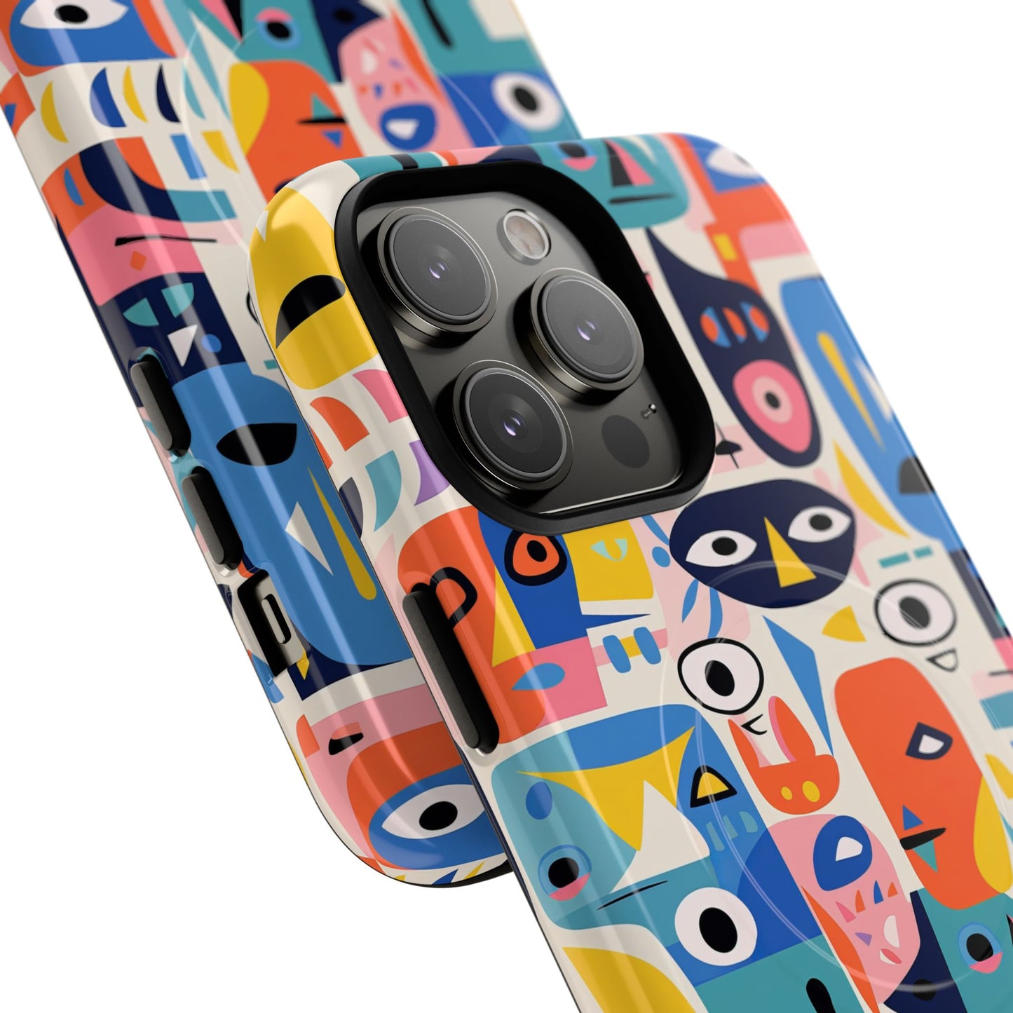 Personalized Vibrant Phone Case,  Magnetic iPhone Cover, Colorful Abstract Protection, Trendy Gift, Unique Tech Accessory, Art Phone Case