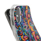 Psychedelic Visions Flexi iPhone and Samsung Case - Colorful Abstract Design.