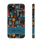 Personalized Colorful Abstract Faces Clear Impact-Resistant Case